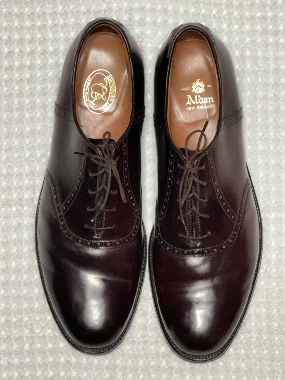 Alden New England Oxford Cordovan Dress Shoes
